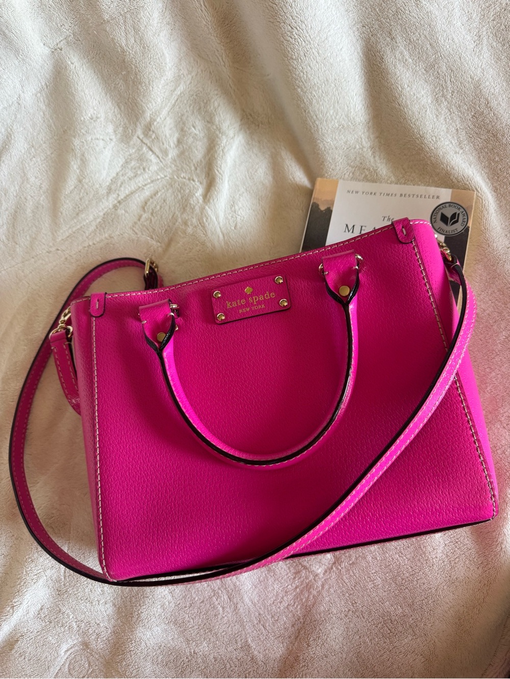 kate spade Bright Fuchsia Leather Satchel